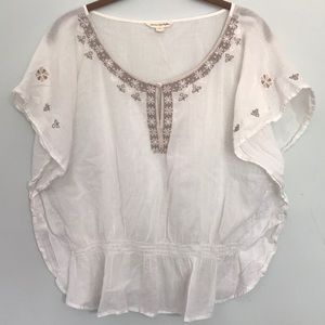Off-white boho style blouse
